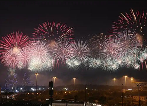 巫溪县焰火晚会